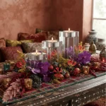 Crystal Glass Tea Light Holder Set - Image 4