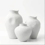 Cloud Stone Textured Ceramic Decorative Vase - Image 5