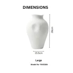 Cloud Stone Textured Ceramic Decorative Vase - Image 2