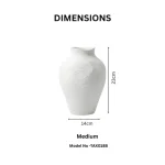 Cloud Stone Textured Ceramic Decorative Vase - Image 3