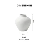 Cloud Stone Textured Ceramic Decorative Vase - Image 4