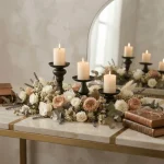 Vintage Black Candle Holder Set - Image 5