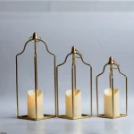 Elegant Arch Decorative Metal Lantern Candle Holders - Image 5
