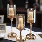 Auric Luxury Glass Candle Holder Set - Image 3