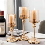 Auric Luxury Glass Candle Holder Set - Image 6