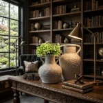 Pebble Terra Textured Ceramic Decorative Vase - Image 6