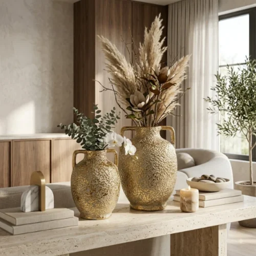Heritage Textured Ceramic Decorative Vase