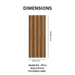 STC Groove PVC Panel Walnut Brown IPC1 - Image 2
