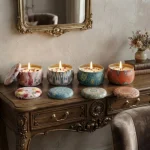 Mediterranean Patterned Decorative Candle