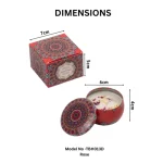 Mediterranean Patterned Decorative Candle - Image 20