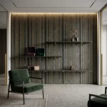 STC Groove PVC Panel Charcoal Gold Line IPD1 - Image 6