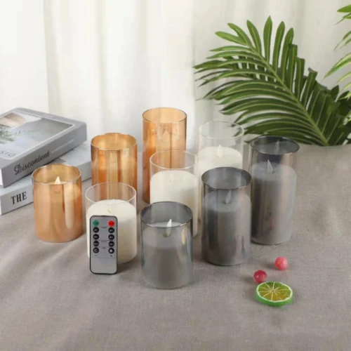 Pillar Candles with Remote Control