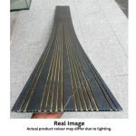 STC Groove PVC Panel Charcoal Gold Line IPD1 - Image 4