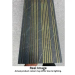 STC Groove PVC Panel Charcoal Gold Line IPD1 - Image 5