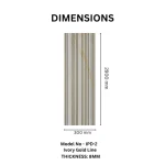 STC Groove PVC Panel Ivory Gold Line IPD2 - Image 2