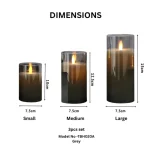 LED Flameless Pillar Candles with Remote Control - Image 2
