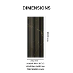 STC Groove PVC Panel Obsidian Gold Line IPD3 - Image 2