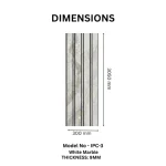 STC Groove PVC Panel White Marble IPC3 - Image 2