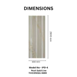STC Groove PVC Panel Pearl Gold Line IPD4 - Image 2