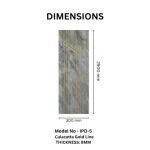 STC Groove PVC Panel Calacatta Gold Line IPD5 - Image 2