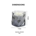 Sculpted Glass Scented Candle - Image 2