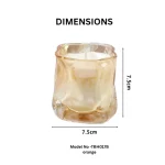 Sculpted Glass Scented Candle - Image 3
