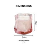 Sculpted Glass Scented Candle - Image 4