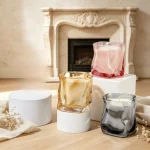 Sculpted Glass Scented Candle - Image 9