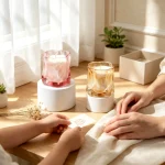 Sculpted Glass Scented Candle - Image 11