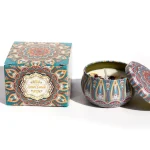 Mediterranean Patterned Decorative Candle - Image 16