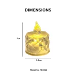 LED Crystal Tealight Candle - Image 2