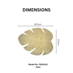 Leaf Vein Oval Placemat - Image 2