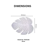 Leaf Vein Oval Placemat - Image 3