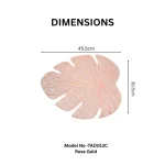 Leaf Vein Oval Placemat - Image 4