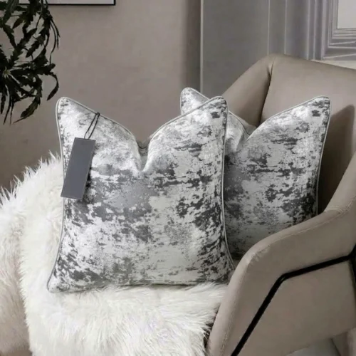 Cream Botanical Sketch Cushion Cover