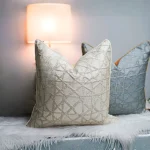 Champagne Diamond Lattice Cushion Cover - Image 5