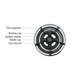  SLSI Approved 2 Burner Built In Gas Hob PS-TG2B7120 - Image 3