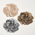 Floral Embossed Round Placemat