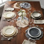 Floral Embossed Round Placemat - Image 9