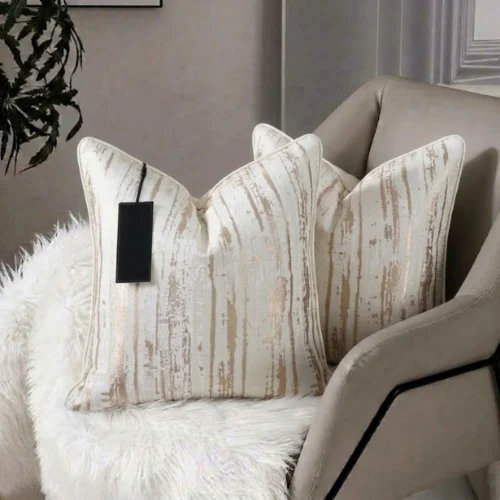 Vertical Brush Jacquard Cushion Cover
