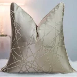 Warm Beige Linear Chevron Cushion Cover - Image 3