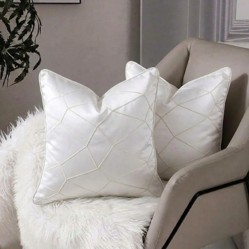 19-19 Diamond Stitch Jacquard Cushion Cover