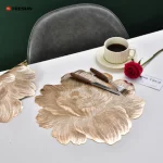 Floral Embossed Round Placemat - Image 3