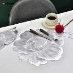 Floral Embossed Round Placemat - Image 6