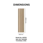 STC Innovative WPC Square Fluted Wall Panel Wal Nut Brown WPS51 - Image 2