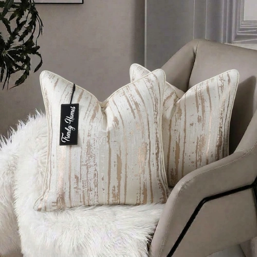 24-24 Vertical Brush Jacquard Cushion Cover