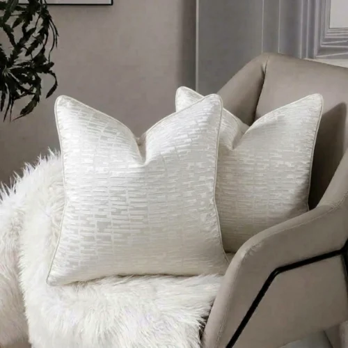 Quilted Texture Jacquard Cushion Cover
