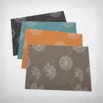 Floral Motif Rectangular Placemat