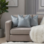 Steel Blue Textured Plain Cushion Cover - Image 4