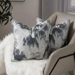Ink Brush Jacquard Cushion Cover